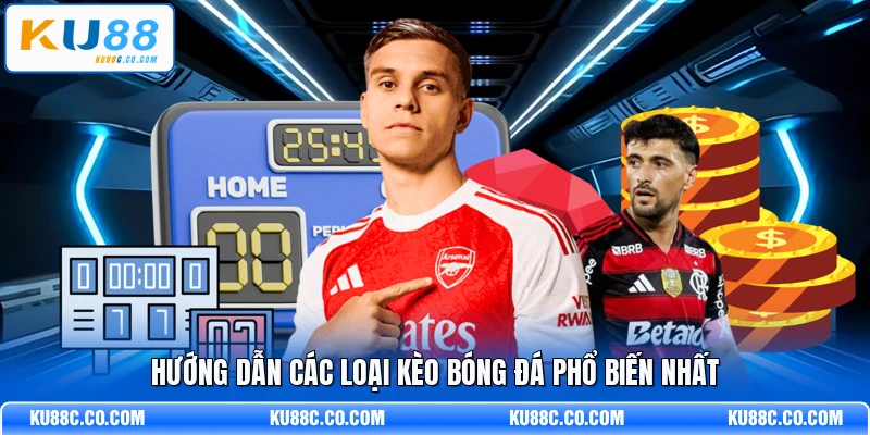Hướng dẫn các loại kèo bóng đá phổ biến nhất